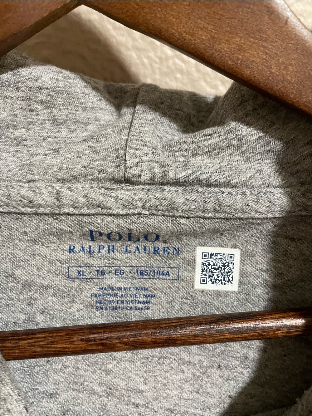 Polo by Ralph Lauren Light Gray Hooded Long-Sleeve Shirt - Picture 4 of 5